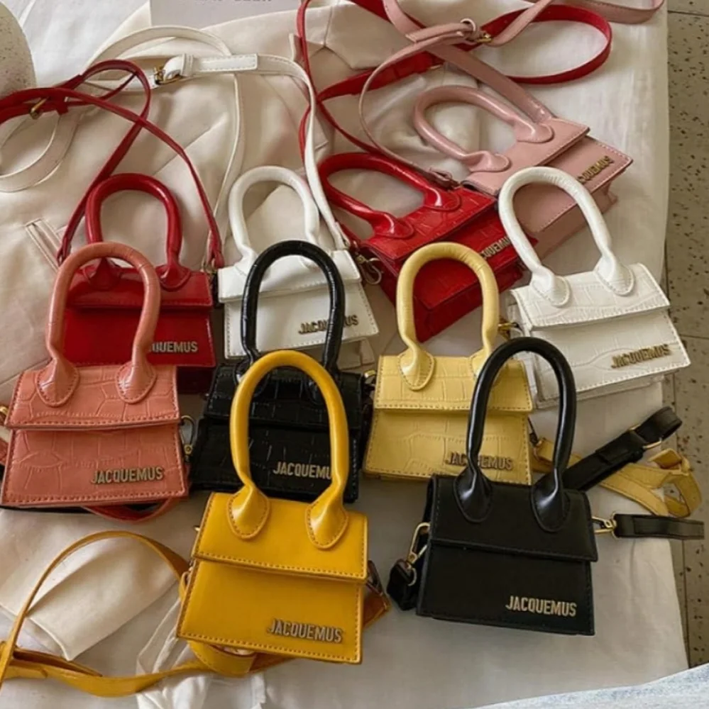 Jacquemus Le Chiquito Croc-Embossed Leather Crossbody Bag